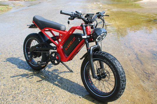 AKEZ Jaguar 48V/52V 1500W Fat Tire E-Bike | 20" Tires, 18AH/25AH