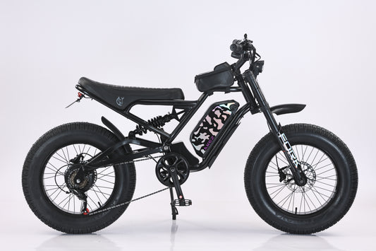 AKEZ Jaguar Pro 48V 1500W Electric Bike | 20" Fat Tires, 45 KM/H Top Speed
