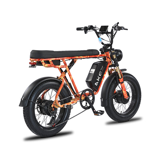 AKEZ S1 MAX 48V 750W*2 Dual Motor Fat Tire E-Bike | 20" Tires, 50 KM/H Top Speed