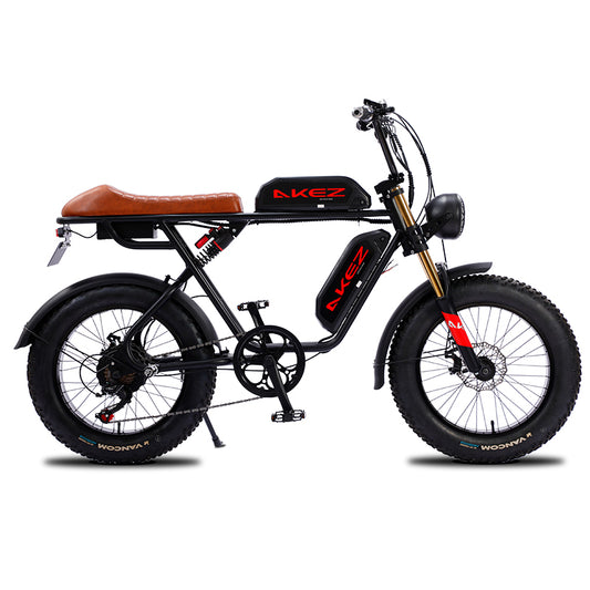AKEZ S1 48V 750W Fat Tire E-Bike | 20" Tires, 45 KM/H Top Speed