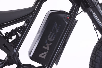 AKEZ V60 60V 2200W Electric Dirt Bike 20" Fat Tire | 140Nm Torque, 42mph+