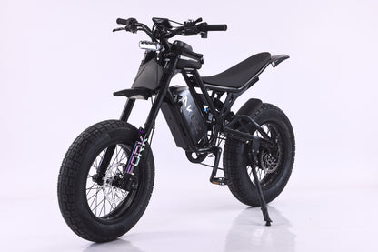 AKEZ V60 60V 2200W Electric Dirt Bike 20" Fat Tire | 140Nm Torque, 42mph+