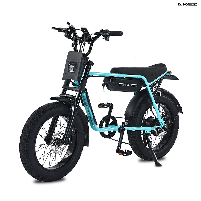 AKEZ ZX 48V 750W Fat Tire E-Bike | 20" Tires, 45 KM/H Top Speed