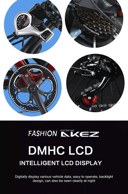 AKEZ KingKong 48V/52V 1500W Fat Tire E-Bike | 20" Tires, 55KM/H ,FREE US Shipping