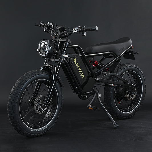 AKEZ Jaguar 48V/52V 1500W Fat Tire E-Bike | 20" Tires, 18AH/25AH