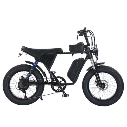 AKEZ X7 48V 750W Fat Tire Electric Bike | 20" Tires, 30 MPH Top Speed