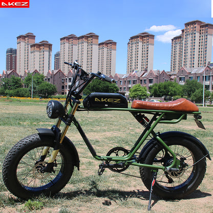 AKEZ S1 48V 750W Fat Tire E-Bike | 20" Tires, 45 KM/H Top Speed