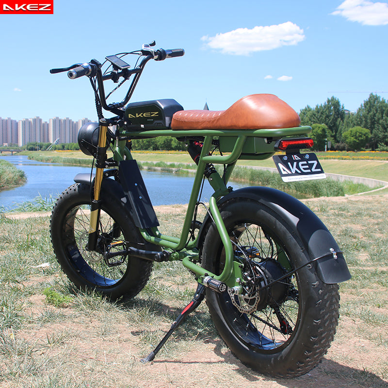 AKEZ S1 48V 750W Fat Tire E-Bike | 20" Tires, 45 KM/H Top Speed