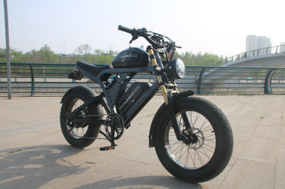 AKEZ KingKong 48V/52V 1500W Fat Tire E-Bike | 20" Tires, 55KM/H ,FREE US Shipping