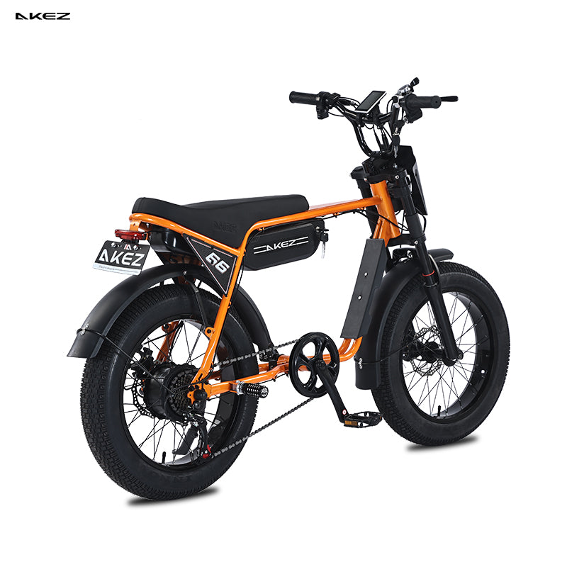 AKEZ ZX 48V 750W Fat Tire E-Bike | 20" Tires, 45 KM/H Top Speed