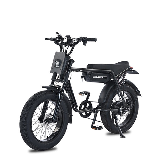 AKEZ ZX 48V 750W Fat Tire E-Bike | 20" Tires, 45 KM/H Top Speed