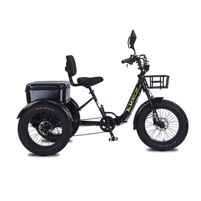AKEZ Tri-Bike 48V 1000W Cargo Folding Electric Bike | 42Ah, 32 MPH