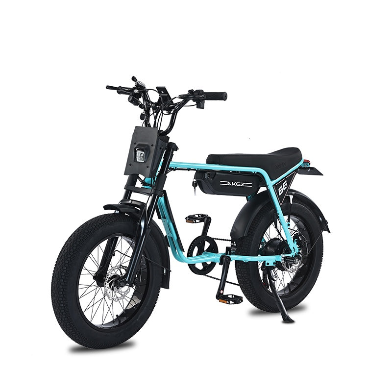 AKEZ ZX 48V 750W Fat Tire E-Bike | 20" Tires, 45 KM/H Top Speed