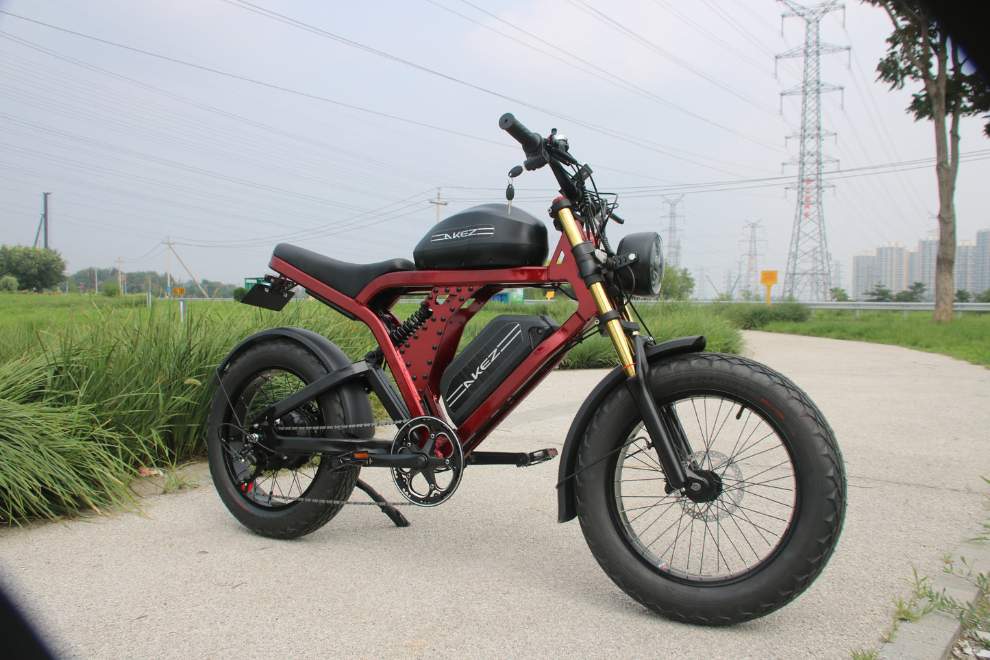 AKEZ KingKong 48V/52V 1500W Fat Tire E-Bike | 20" Tires, 55KM/H ,FREE US Shipping