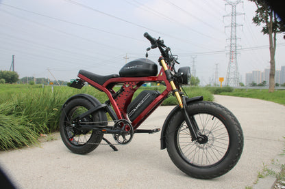 AKEZ KingKong 48V/52V 1500W Fat Tire E-Bike | 20" Tires, 55KM/H ,FREE US Shipping