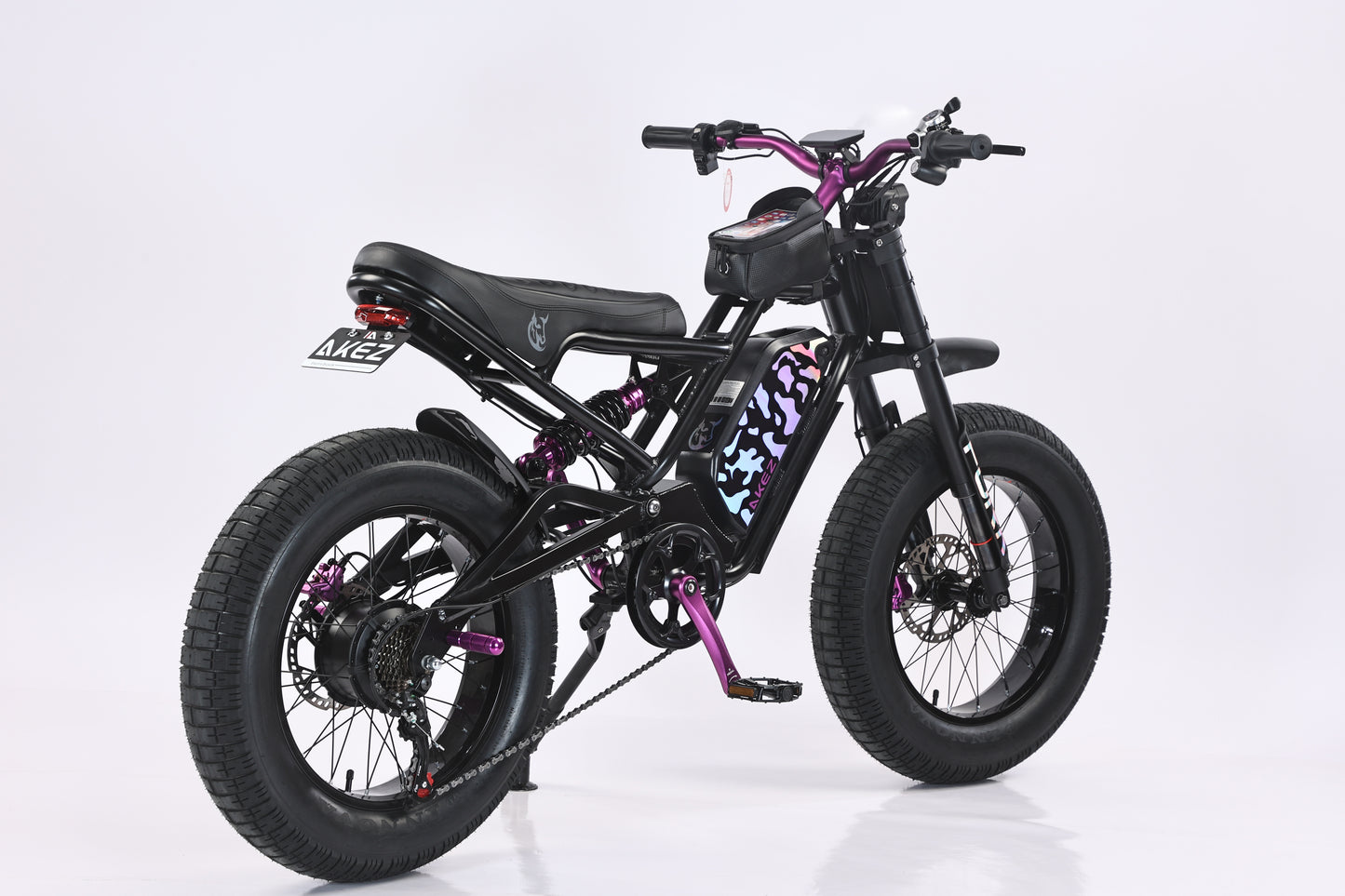 AKEZ Jaguar Pro 48V 1500W Electric Bike | 20" Fat Tires, 45 KM/H Top Speed