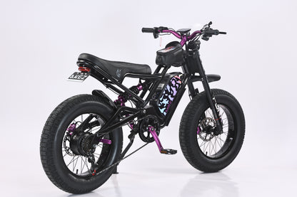 AKEZ Jaguar Pro 48V 1500W Electric Bike | 20" Fat Tires, 45 KM/H Top Speed