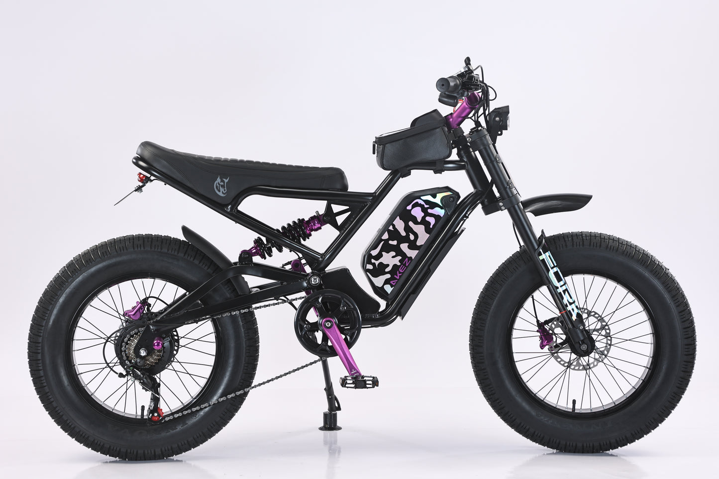 AKEZ Jaguar Pro 48V 1500W Electric Bike | 20" Fat Tires, 45 KM/H Top Speed