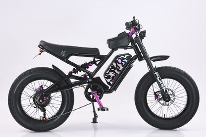 AKEZ Jaguar Pro 48V 1500W Electric Bike | 20" Fat Tires, 45 KM/H Top Speed