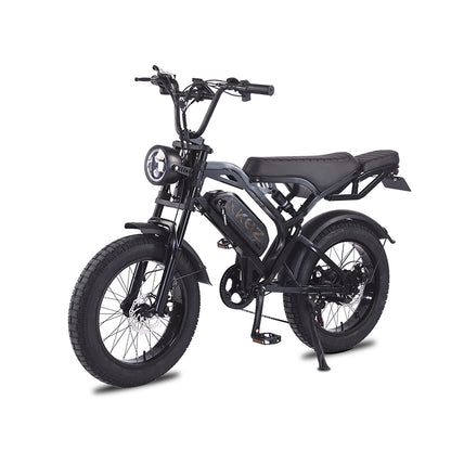 AKEZ M2-Factory Direct 48V 750W Fat Tire E-Bike | 20" Tires, 28 MPH Top Speed
