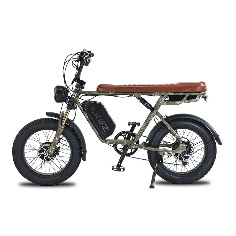 AKEZ S1 MAX 48V 750W*2 Dual Motor Fat Tire E-Bike | 20" Tires, 50 KM/H Top Speed
