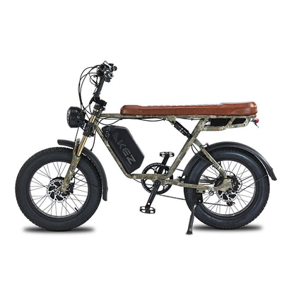 AKEZ S1 MAX 48V 750W*2 Dual Motor Fat Tire E-Bike | 20" Tires, 50 KM/H Top Speed