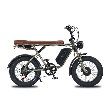 AKEZ S1 MAX 48V 750W*2 Dual Motor Fat Tire E-Bike | 20" Tires, 50 KM/H Top Speed