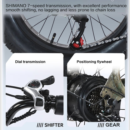 AKEZ S1 MAX 48V 750W*2 Dual Motor Fat Tire E-Bike | 20" Tires, 50 KM/H Top Speed