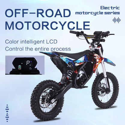 AKEZ DK-150 Electric Dirt Bike 48V 1500W | 37MPH Off-Road E-Moto