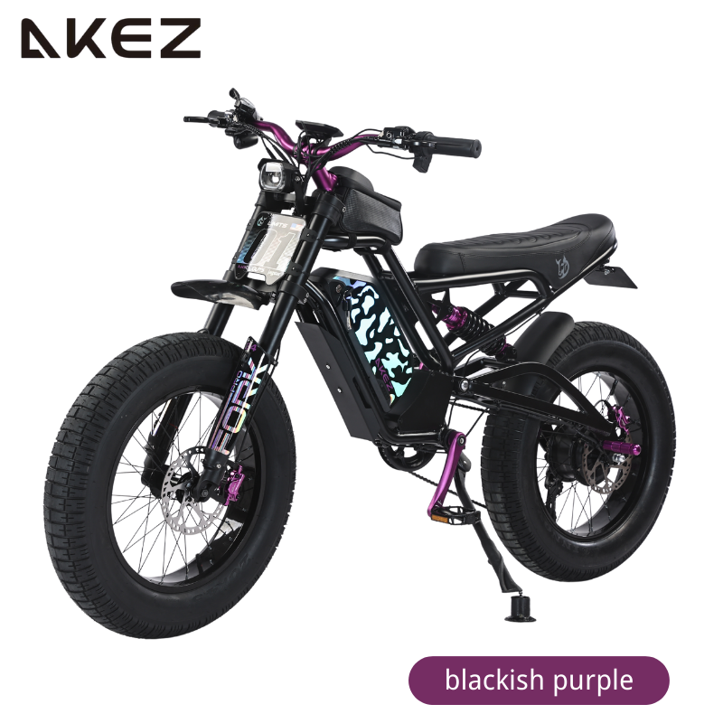 AKEZ Jaguar Pro 48V 1500W Electric Bike | 20" Fat Tires, 45 KM/H Top Speed