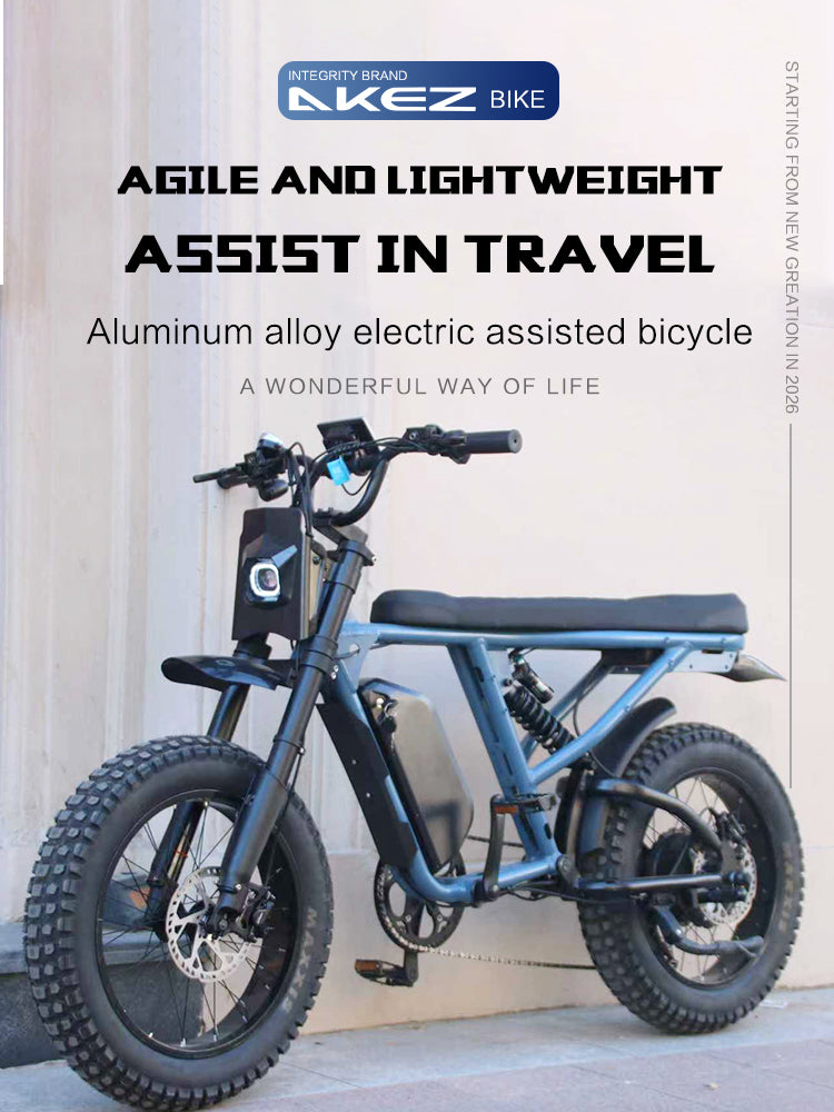 2027 AKEZ S2 RX Electric Bike | 48V 1500W Official Factory Direct