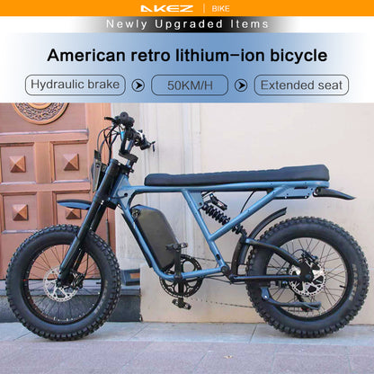 2027 AKEZ S2 RX Electric Bike | 48V 1500W Official Factory Direct