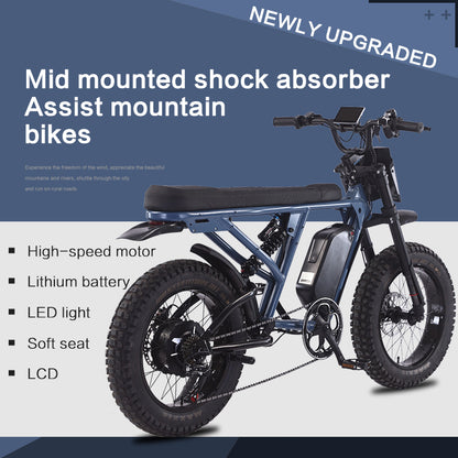 2027 AKEZ S2 RX Electric Bike | 48V 1500W Official Factory Direct
