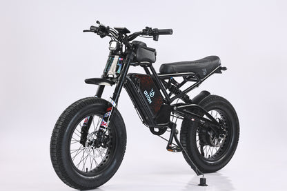 AKEZ DITON D9 52V 1500W Fat Tire E-Bike | 20" Tires, 55 KM/H Top Speed