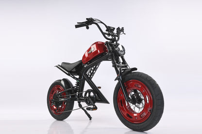 AKEZ-DITON Harley 52V 1500W Fat Tire Electric Bike | 20" Tires 30AH,Max Speed 34mph