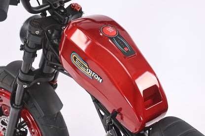 AKEZ-DITON Harley 52V 1500W Fat Tire Electric Bike | 20" Tires 30AH,Max Speed 34mph