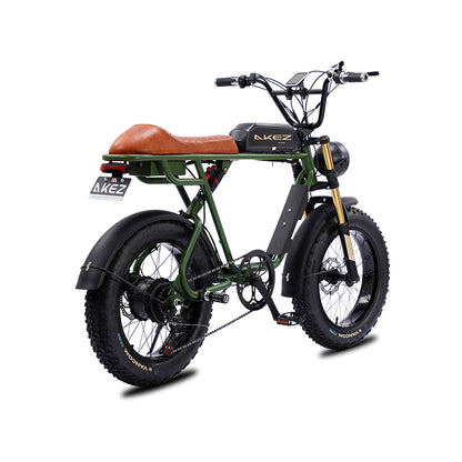 AKEZ S1 48V 750W Fat Tire E-Bike | 20" Tires, 45 KM/H Top Speed